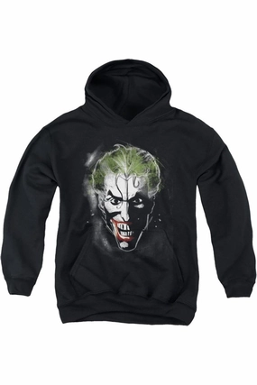 Batman Face Of Madness Youth Pull Over Hoodie / Hooded Sweatshirt graphic tees for boys, polo shirts boys