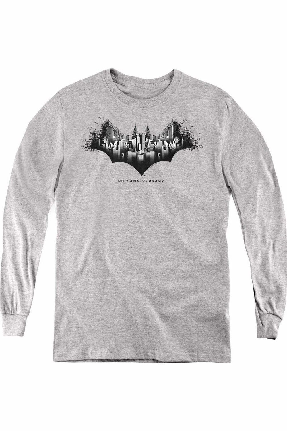 Batman Gotham Shield Youth Long Sleeve Sweatshirt graphic tees for boys, polo shirts boys