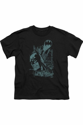 Batman Gritted Tee / T-Shirtth Short Sleeve Youth Tee / T-Shirt graphic tees for boys, polo shirts boys