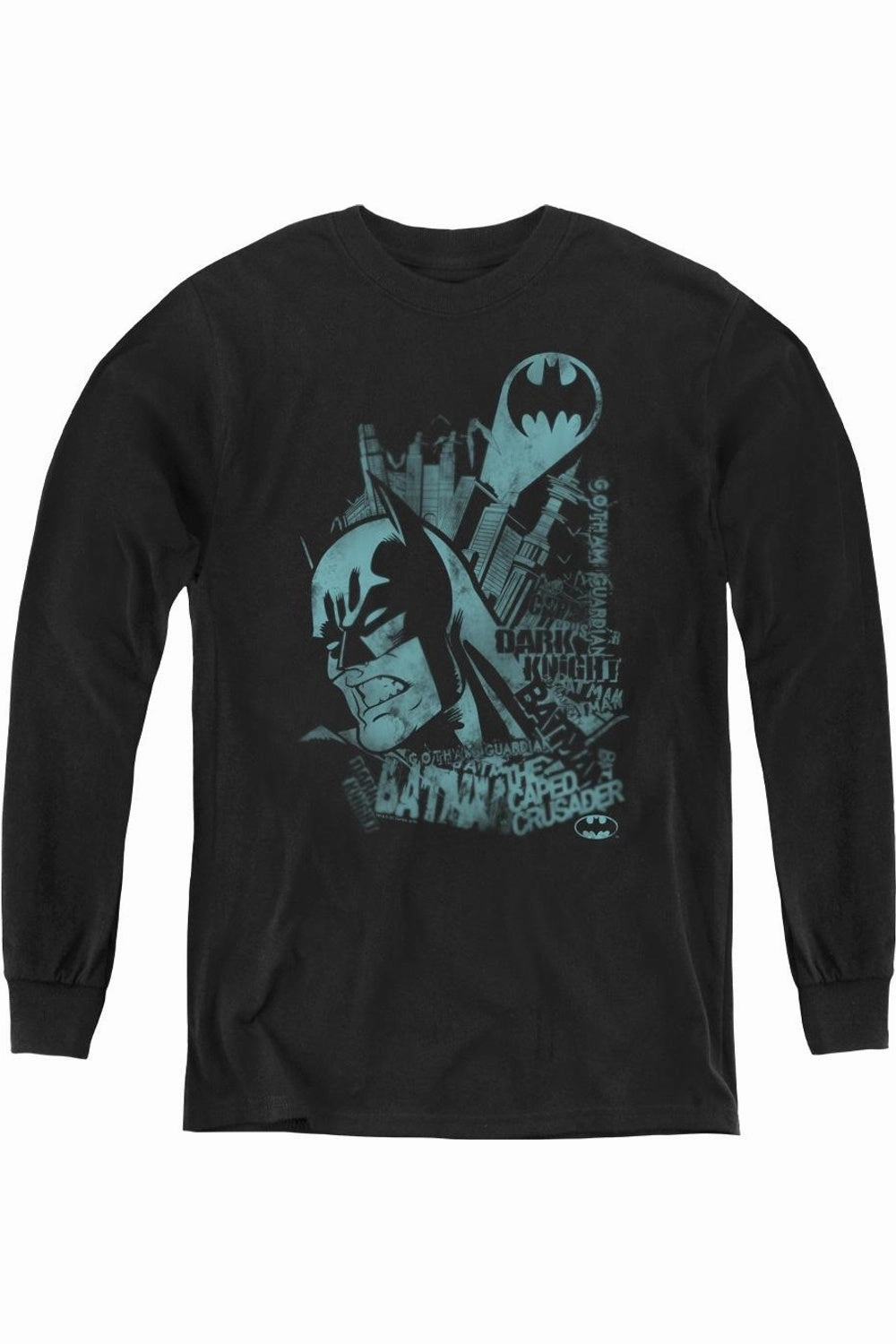 Batman Gritted Tee / T-Shirtth Youth Long Sleeve Tee / T-Shirt graphic tees for boys, polo shirts boys