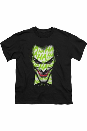 Batman Ha Ha Smile Short Sleeve Juvenile Tee / T-Shirt graphic tees for boys, polo shirts boys