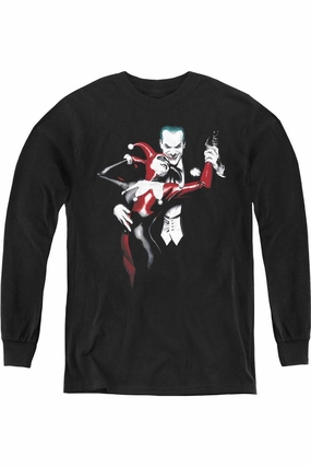 Batman Harley And Joker Youth Long Sleeve Tee / T-Shirt graphic tees for boys, polo shirts boys
