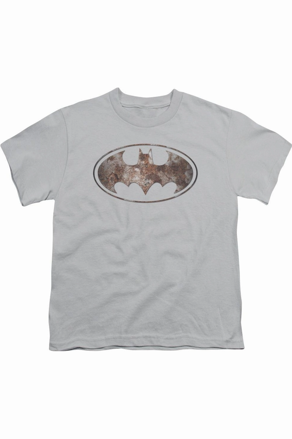 Batman Heavy Rust Logo Short Sleeve Youth Tee / T-Shirt graphic tees for boys, polo shirts boys