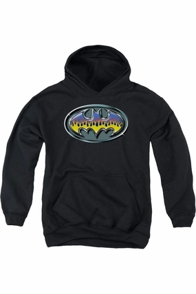 Batman Hot Rod Shield Youth Pull Over Hoodie / Hooded Sweatshirt graphic tees for boys, polo shirts boys
