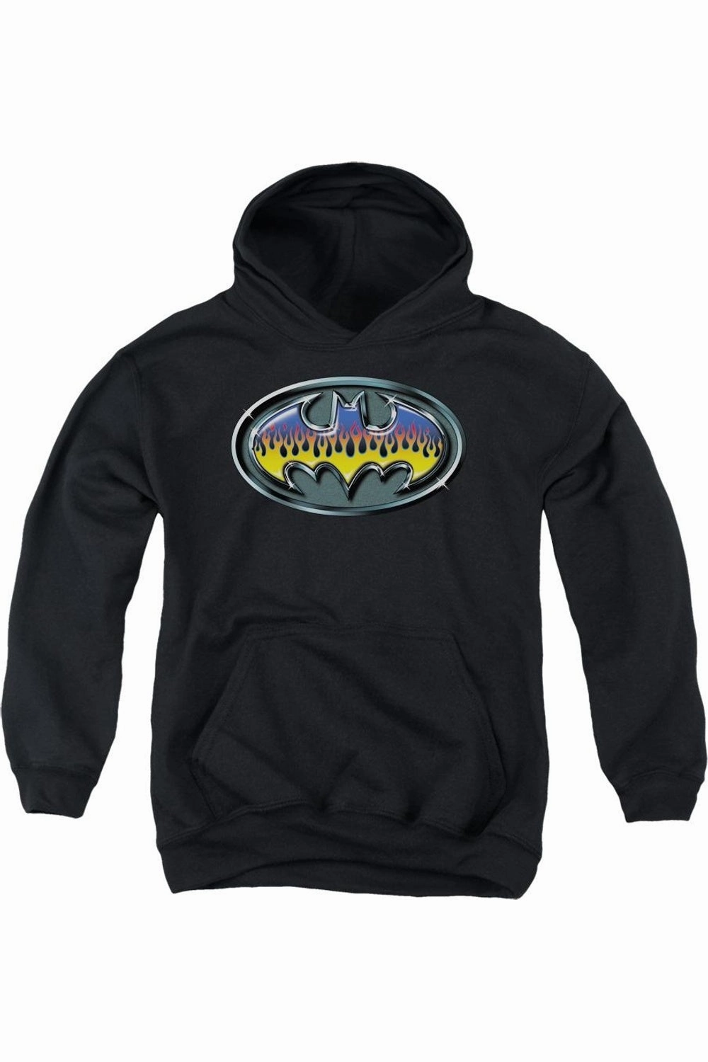 Batman Hot Rod Shield Youth Pull Over Hoodie / Hooded Sweatshirt graphic tees for boys, polo shirts boys
