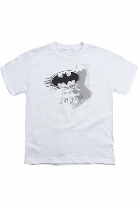 Batman I Am Vengeance Short Sleeve Juvenile Tee / T-Shirt graphic tees for boys, polo shirts boys