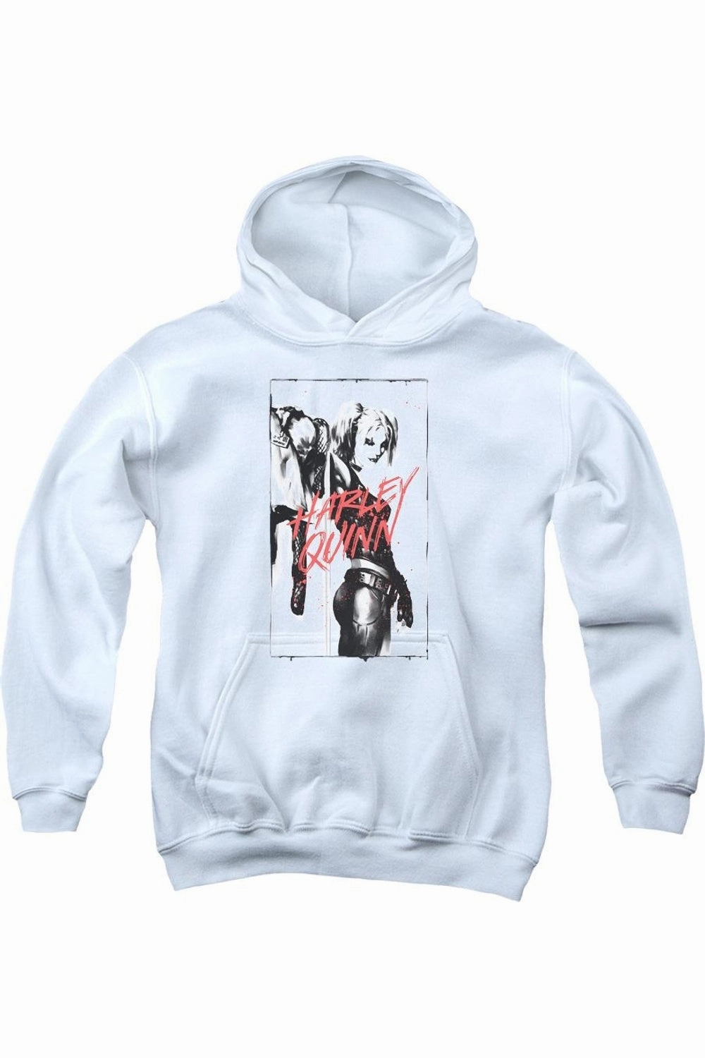 Batman Inked Quinn Youth Pull Over Hoodie / Hooded Sweatshirt graphic tees for boys, polo shirts boys