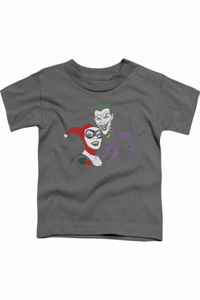 Batman Joker & Harley Short Sleeve Juvenile Tee / T-Shirt graphic tees for boys, polo shirts boys