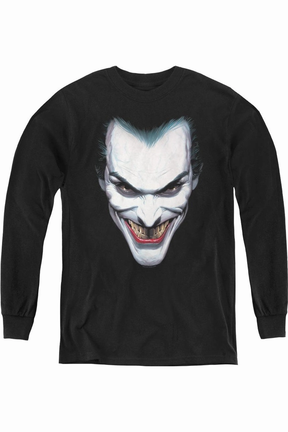 Batman Joker Portrait Youth Long Sleeve Tee / T-Shirt graphic tees for boys, polo shirts boys