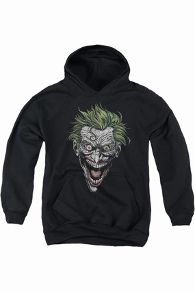 Batman Joker Youth Pull Over Hoodie / Hooded Sweatshirt graphic tees for boys, polo shirts boys