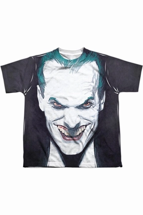 Batman Last Dance Short Sleeve Youth Poly Crew Tee / T-Shirt graphic tees for boys, polo shirts boys