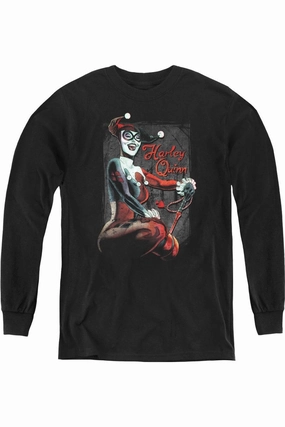Batman Laugh It Up Youth Long Sleeve Tee / T-Shirt graphic tees for boys, polo shirts boys