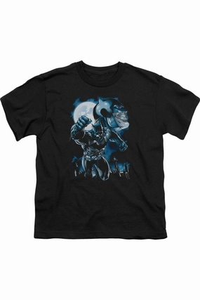 Batman Moonlight Bat Short Sleeve Juvenile Tee / T-Shirt graphic tees for boys, polo shirts boys