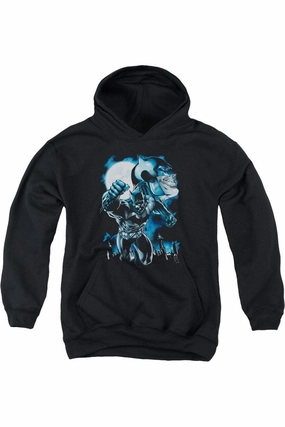 Batman Moonlight Bat Youth Pull Over Hoodie / Hooded Sweatshirt graphic tees for boys, polo shirts boys