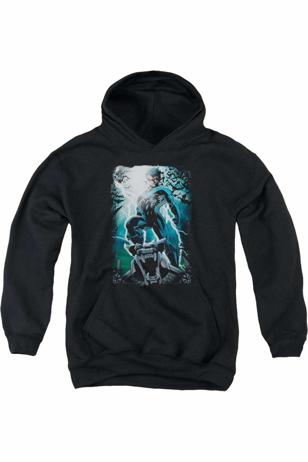 Batman Night Light Youth Pull Over Hoodie / Hooded Sweatshirt graphic tees for boys, polo shirts boys