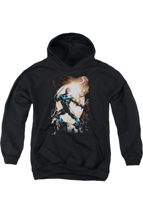 Batman Nightwing Against Owls Youth Pull Over Hoodie / Hooded Sweatshirt graphic tees for boys, polo shirts boys