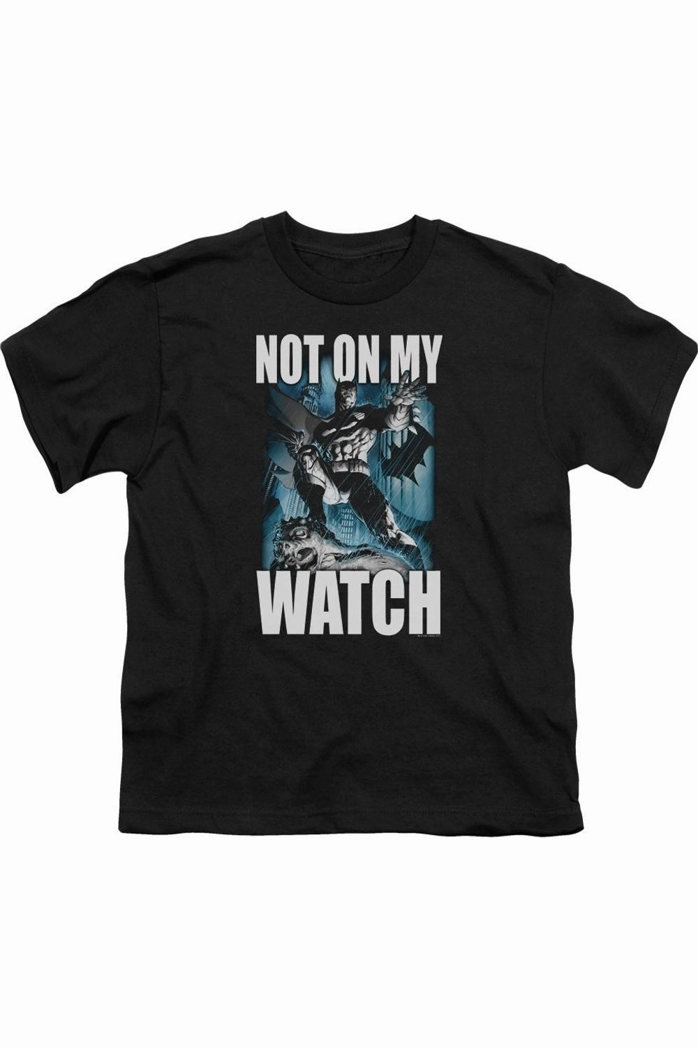 Batman Not On My Watch Short Sleeve Youth Tee / T-Shirt graphic tees for boys, polo shirts boys