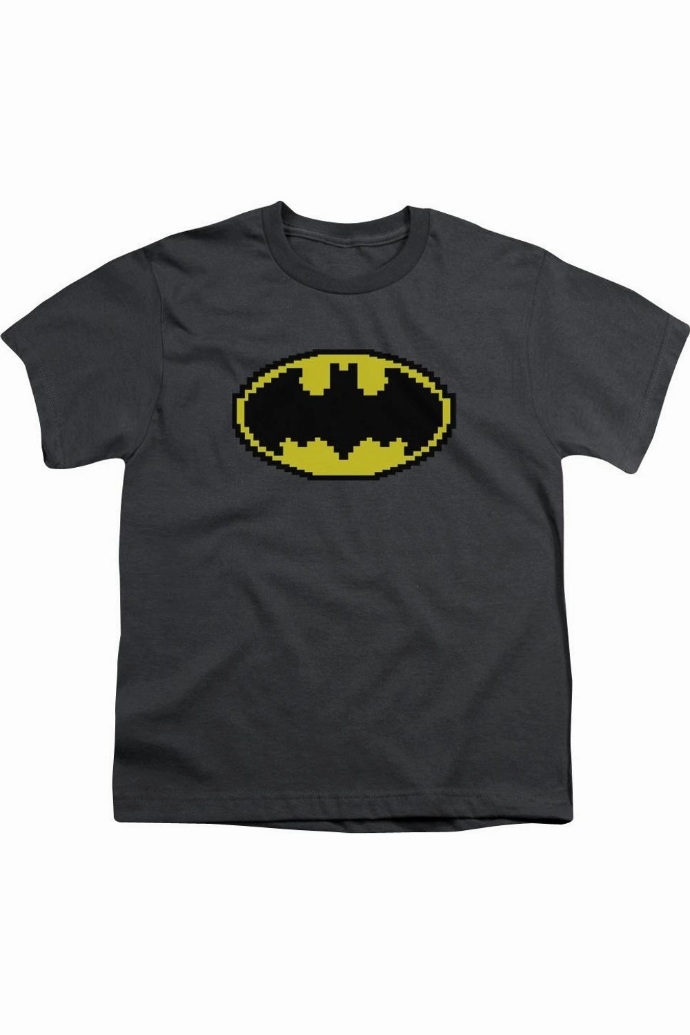 Batman Pixel Symbol Short Sleeve Youth Tee / T-Shirt graphic tees for boys, polo shirts boys