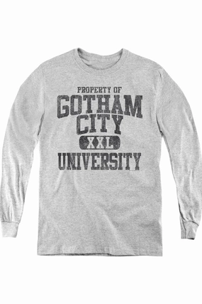 Batman Property Of Gcu Youth Long Sleeve Tee / T-Shirt graphic tees for boys, polo shirts boys