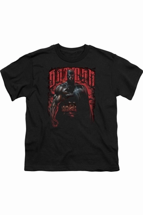 Batman Red Knight Short Sleeve Juvenile Tee / T-Shirt graphic tees for boys, polo shirts boys