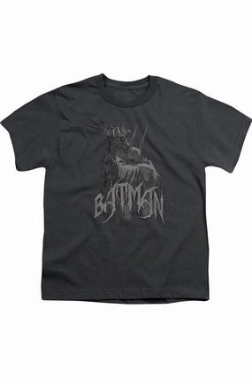 Batman Scary Right Hand Short Sleeve Youth Tee / T-Shirt graphic tees for boys, polo shirts boys