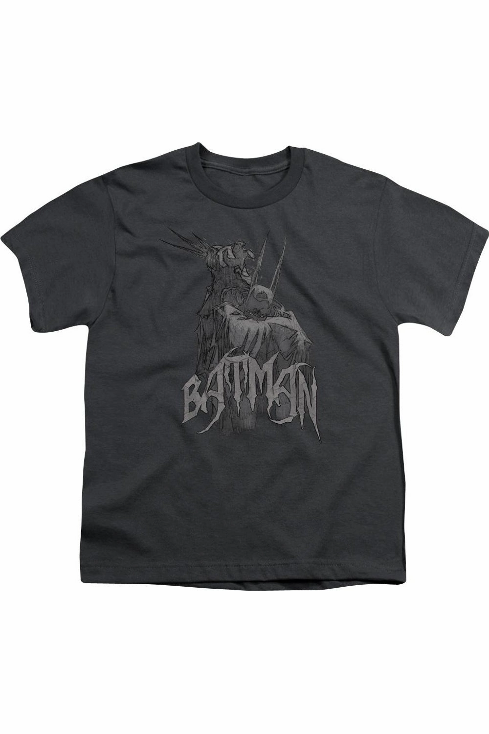 Batman Scary Right Hand Short Sleeve Youth Tee / T-Shirt graphic tees for boys, polo shirts boys