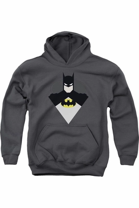 Batman Simple Bat Youth Pull Over Hoodie / Hooded Sweatshirt graphic tees for boys, polo shirts boys