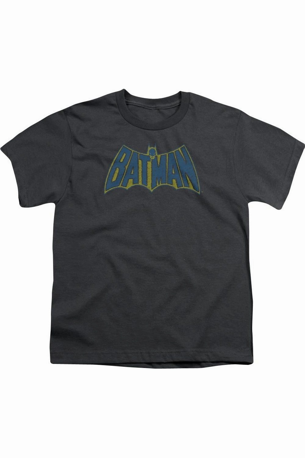 Batman Sketch Logo Short Sleeve Youth Tee / T-Shirt graphic tees for boys, polo shirts boys