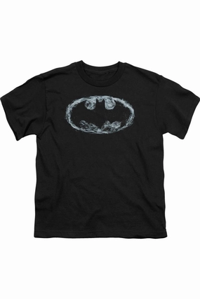 Batman Smoke Signal Short Sleeve Juvenile Tee / T-Shirt graphic tees for boys, polo shirts boys