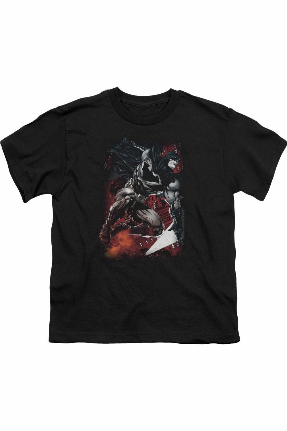 Batman Sparks Leap Short Sleeve Juvenile Tee / T-Shirt graphic tees for boys, polo shirts boys