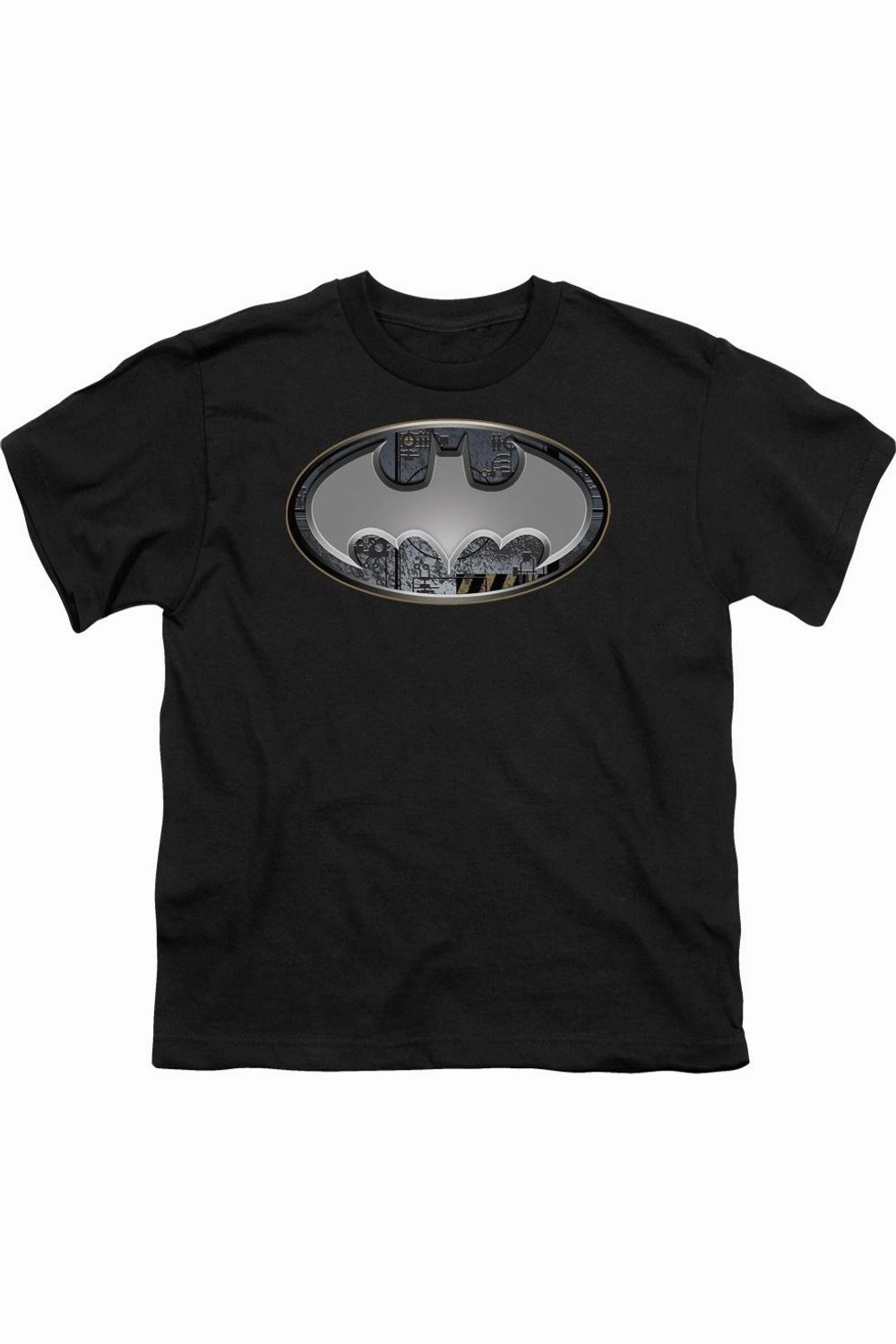 Batman Steel Wall Shield Short Sleeve Youth Tee / T-Shirt graphic tees for boys, polo shirts boys