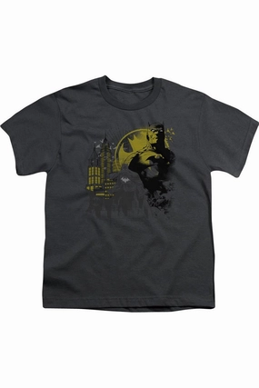 Batman The Dark City Short Sleeve Youth Tee / T-Shirt graphic tees for boys, polo shirts boys