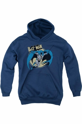Batman Through The Night Youth Pull Over Hoodie / Hooded Sweatshirt graphic tees for boys, polo shirts boys