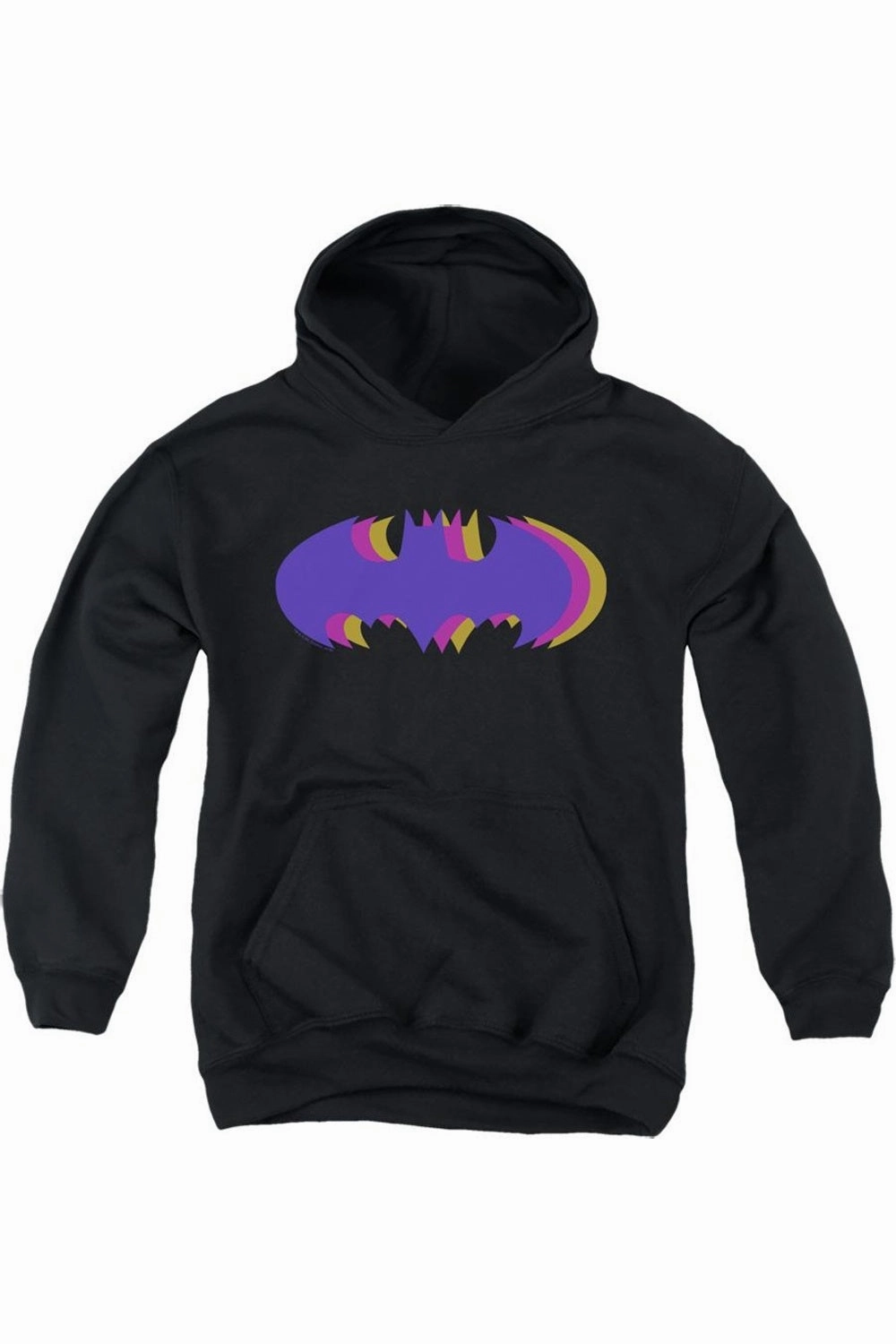 Batman Tri Colored Symbol Youth Pull Over Hoodie / Hooded Sweatshirt graphic tees for boys, polo shirts boys
