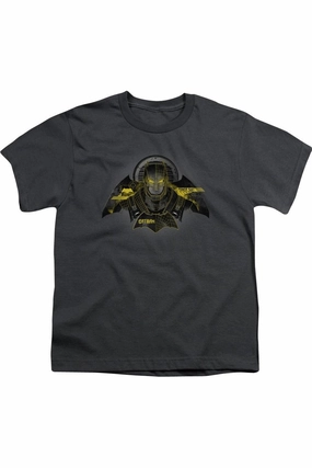 Batman V Superman Batman Tech Short Sleeve Youth Tee / T-Shirt graphic tees for boys, polo shirts boys