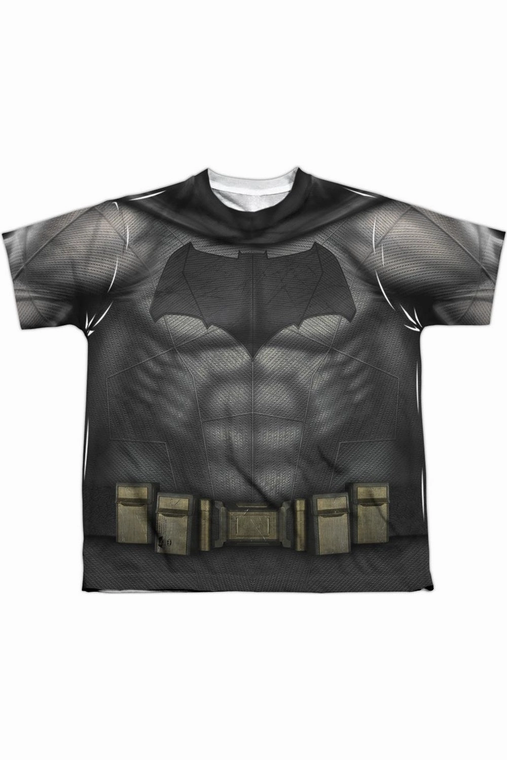 Batman V Superman Batman Uniform Short Sleeve Youth Poly Crew Tee / T-Shirt graphic tees for boys, polo shirts boys