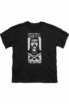 Batman V Superman Demon Bat Short Sleeve Youth Tee / T-Shirt graphic tees for boys, polo shirts boys