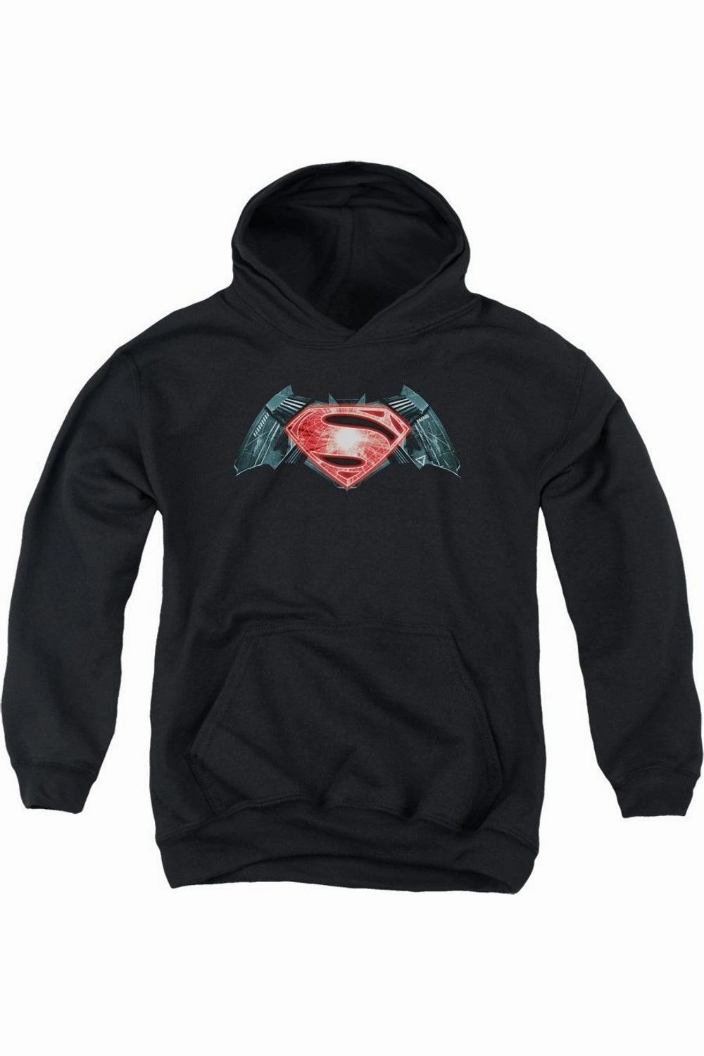 Batman V Superman Industrial Logo Youth Pull Over Hoodie / Hooded Sweatshirt graphic tees for boys, polo shirts boys
