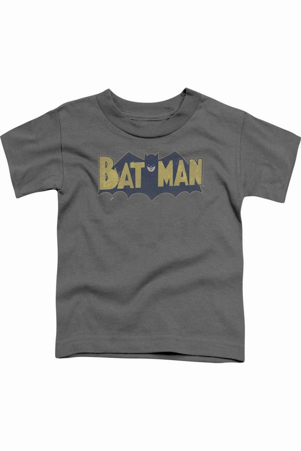 Batman Vintage Logo Splatter Short Sleeve Juvenile Tee / T-Shirt graphic tees for boys, polo shirts boys