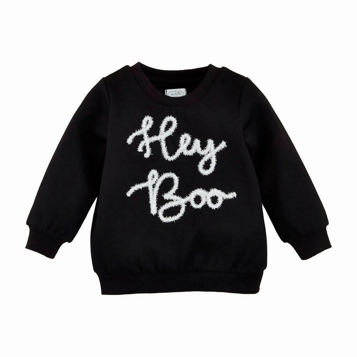 Bbay's Hey Boo Sweatshirt In Black graphic tees for boys, polo shirts boys