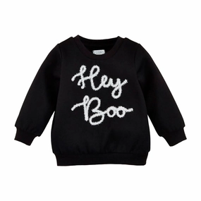 Bbay's Hey Boo Sweatshirt In Black graphic tees for boys, polo shirts boys
