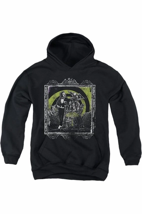 Beetlejuice Here Lies Youth Pull Over Hoodie / Hooded Sweatshirt graphic tees for boys, polo shirts boys