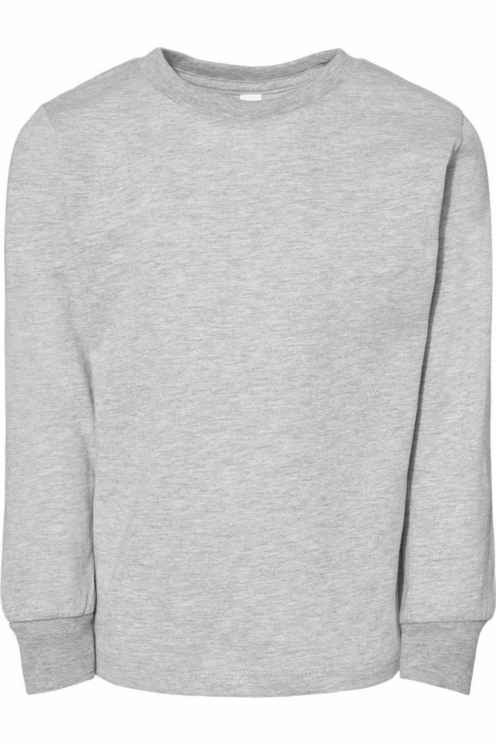 BELLA   CANVAS Toddler Jersey Long Sleeve Tee Boys Henley T Shirt