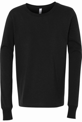 BELLA   CANVAS Youth Jersey Long Sleeve Tee graphic tees for boys, polo shirts boys