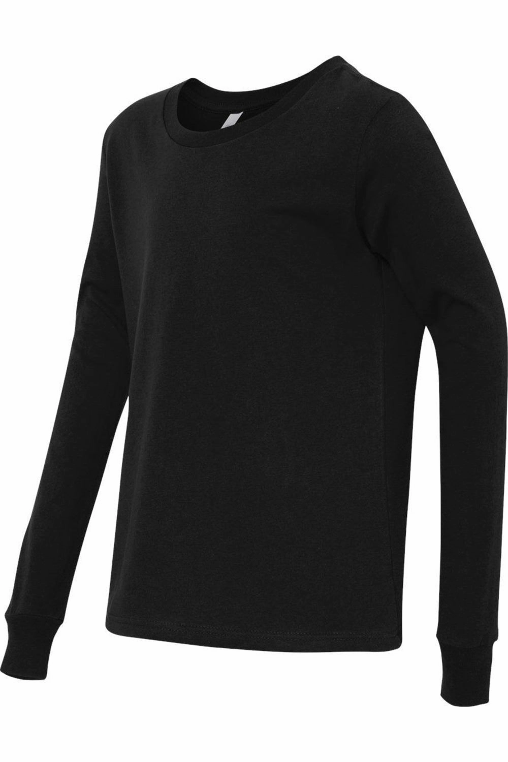 BELLA   CANVAS Youth Jersey Long Sleeve Tee Boys Henley T Shirt