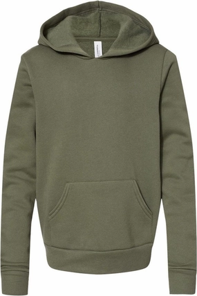 BELLA   CANVAS Youth Sponge Fleece Hoodie winter jackets for boys, lightweight puffer boys