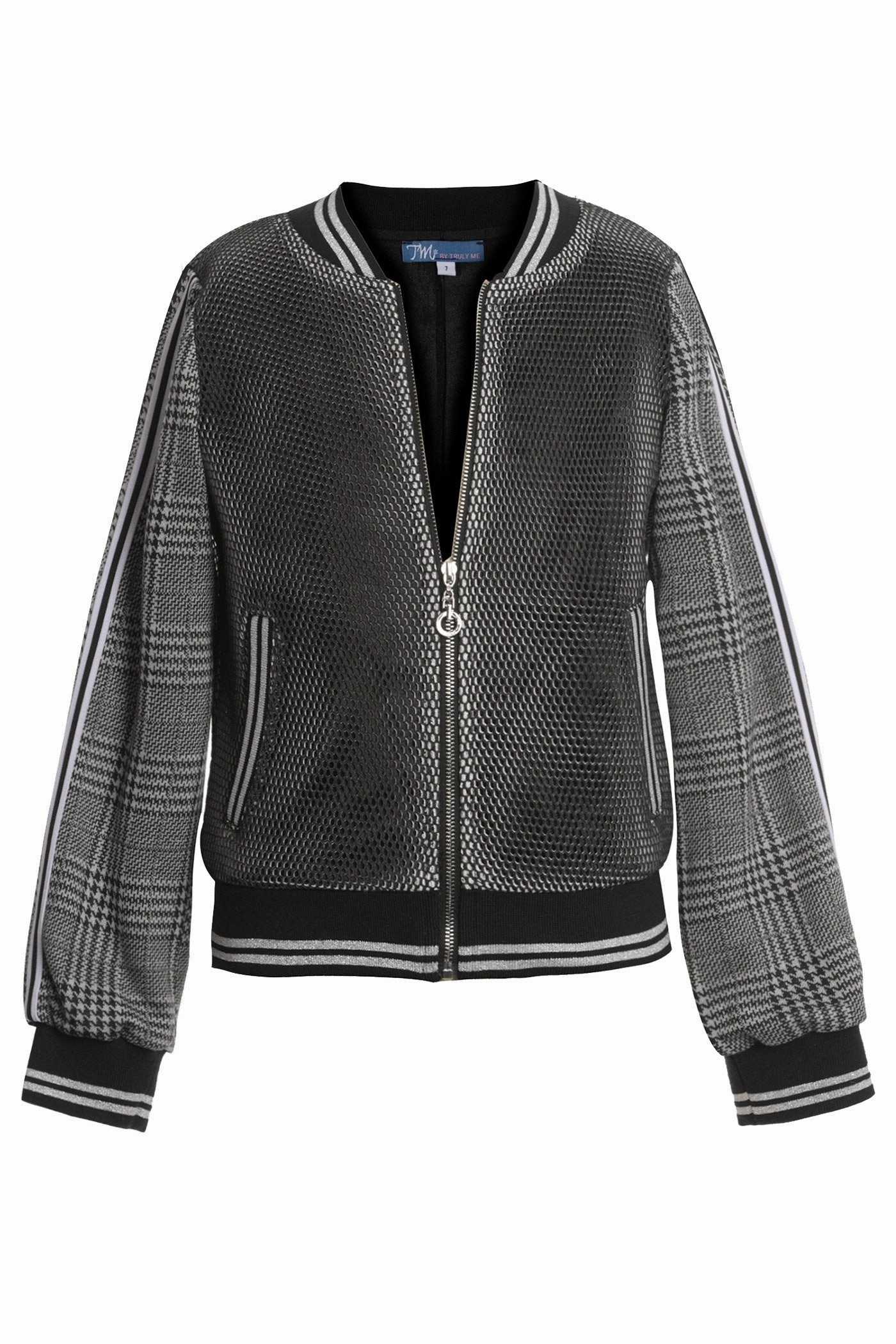 Big Girls Sporty Bomber Jacket girls trench coats, waterproof jackets girls