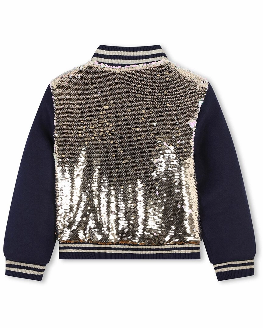 Billieblush Sequin Reversible Zip Jacket Girls Sherpa Coat
