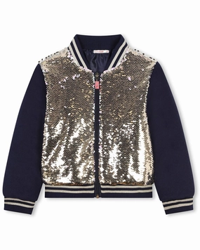 Billieblush Sequin Reversible Zip Jacket girls trench coats, waterproof jackets girls