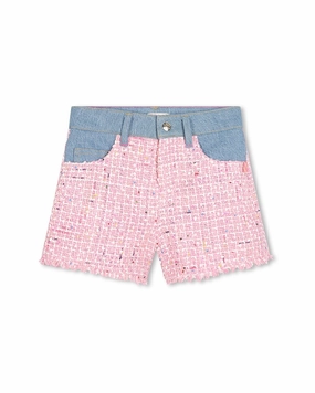 Billieblush Tweed Denim Short girls bermuda shorts, bike shorts girls